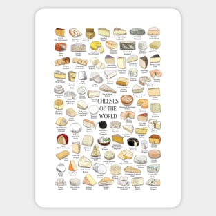 Cheeses of the World Sticker